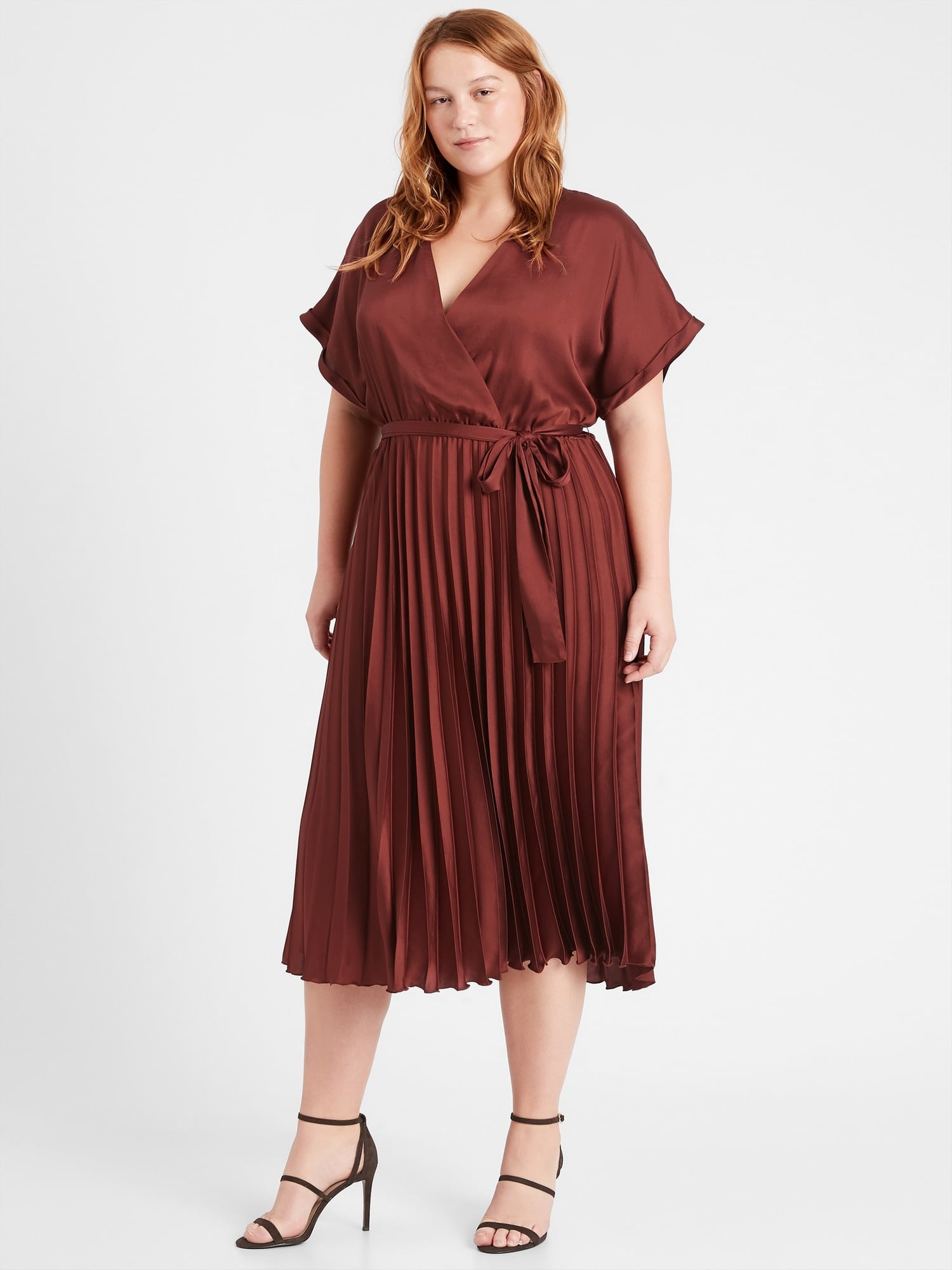 Banana Republic Pleated Midi Dress Give the Sweats a Break Shop