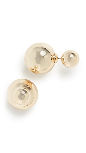 For Easy Glam: Shashi Double Ball Earrings
