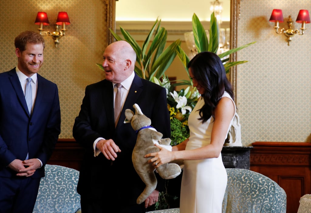Meghan Markle and Prince Harry Receiving Baby Gift Video
