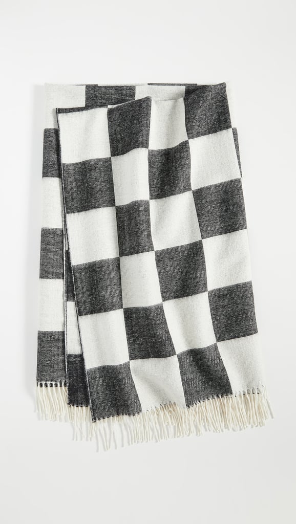 Jonathan Adler Checkerboard Baby Alpaca Throw Blanket