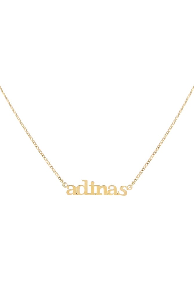 Adina's Jewels Personalized Mini Lowercase Nameplate Necklace