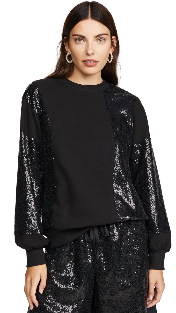 Clu Mix Media Pullover | Best Sequin Tops on Amazon For All Your ...