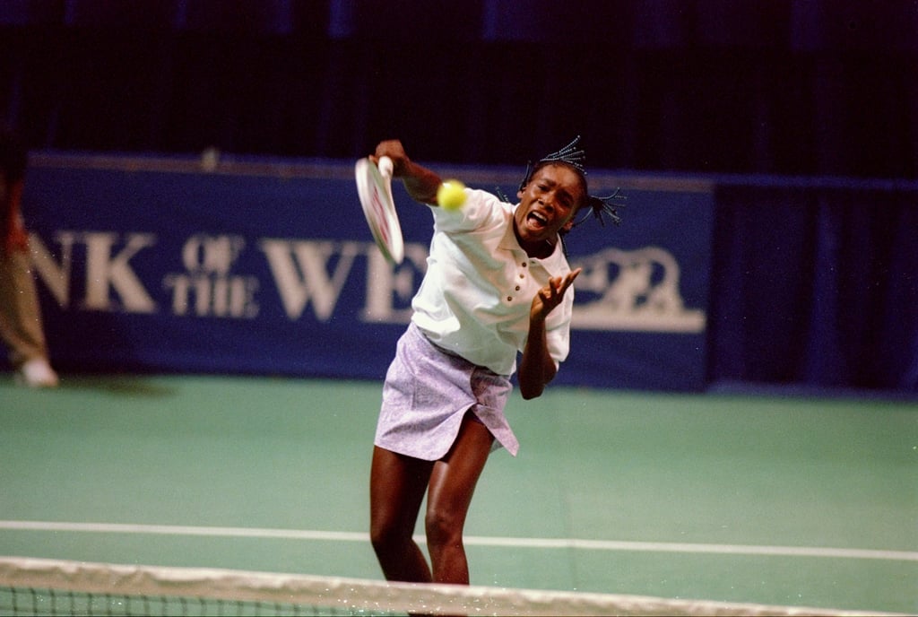 Venus Williams Competing at the Bank of the West Classic in 1994