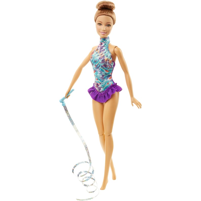 Barbie Ribbon Gymnast Brunette Doll