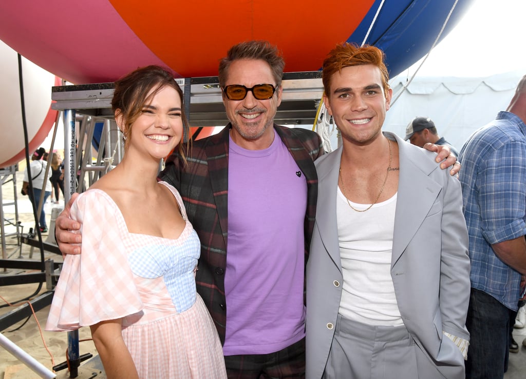 Maia Mitchell, Robert Downey Jr., and KJ Apa at the Teen Choice Awards