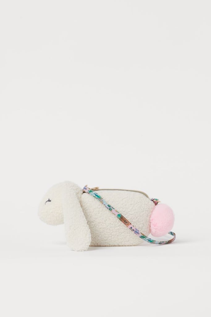 H&M Faux Shearling Shoulder Bag