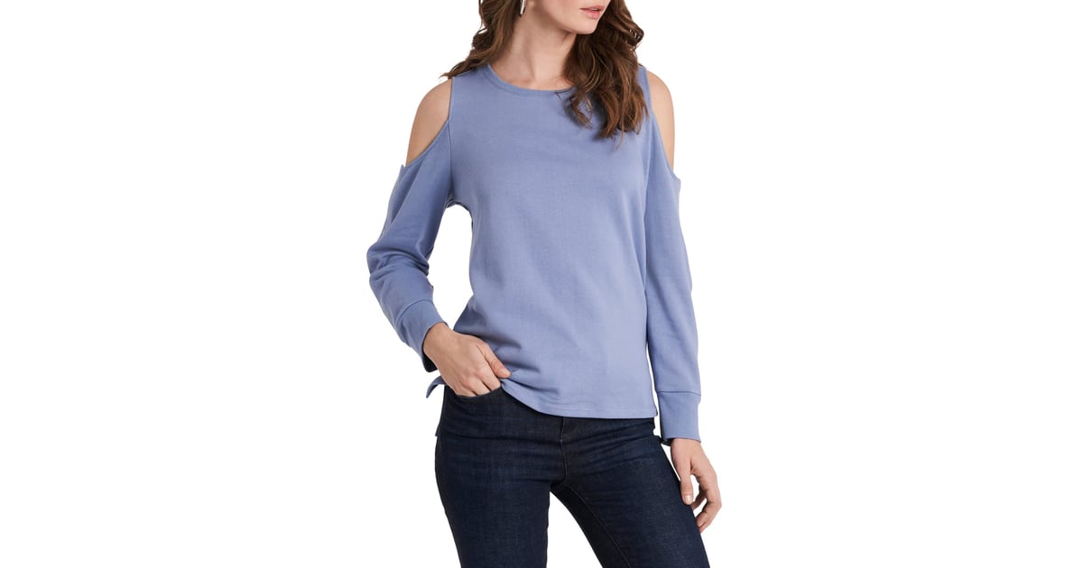Vince Camuto Cold Shoulder Top Vaccine Tops Are a Thing Because