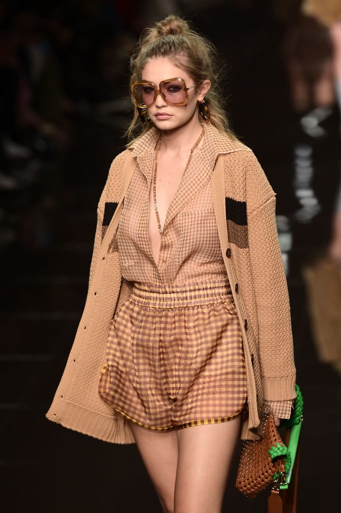 Gigi Hadid Wearing Zendaya's Fendi Outfit During Milan Fashion Week