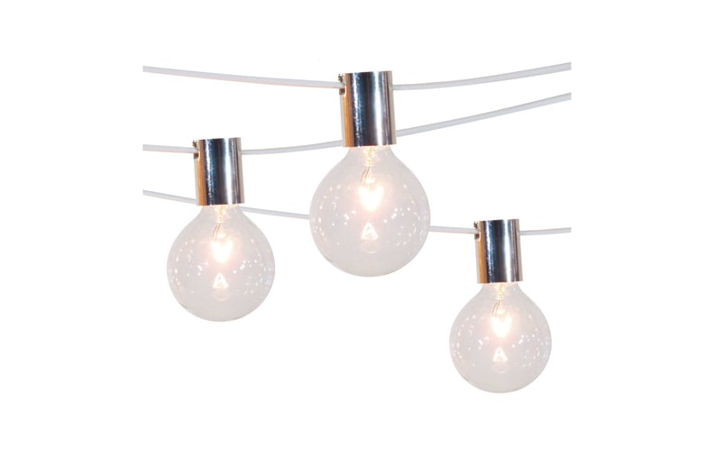 Smith & Hawken String Lights with Stainless Steel Socket Collar