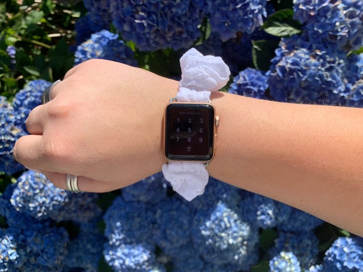 White Eyelet Scrunchie Watch Band | 20 Cute Scrunchie ...