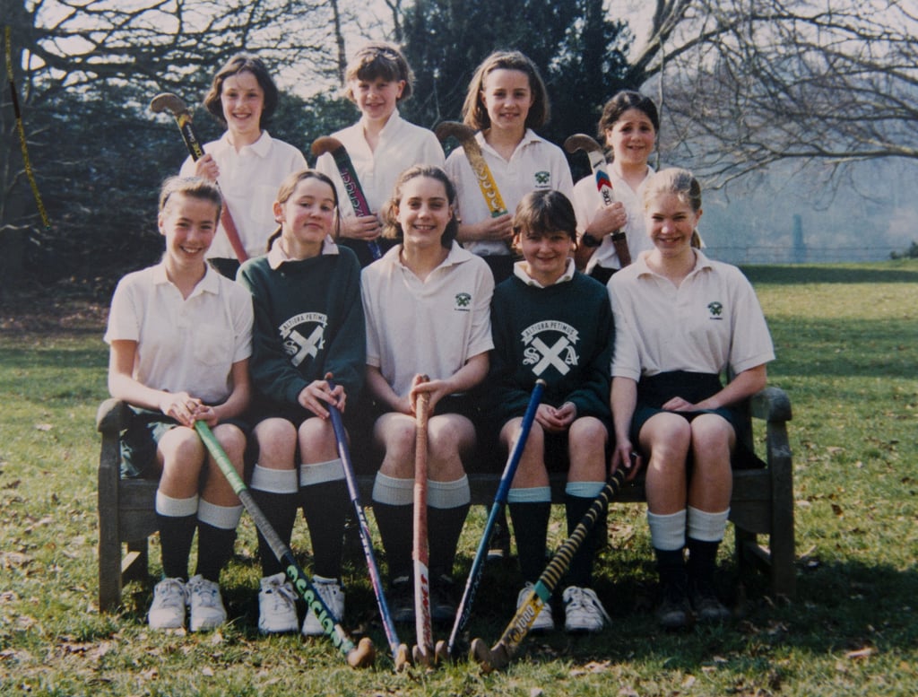 Kate Middleton, center front, was adorable as a young field hockey player in Pangbourne, England.