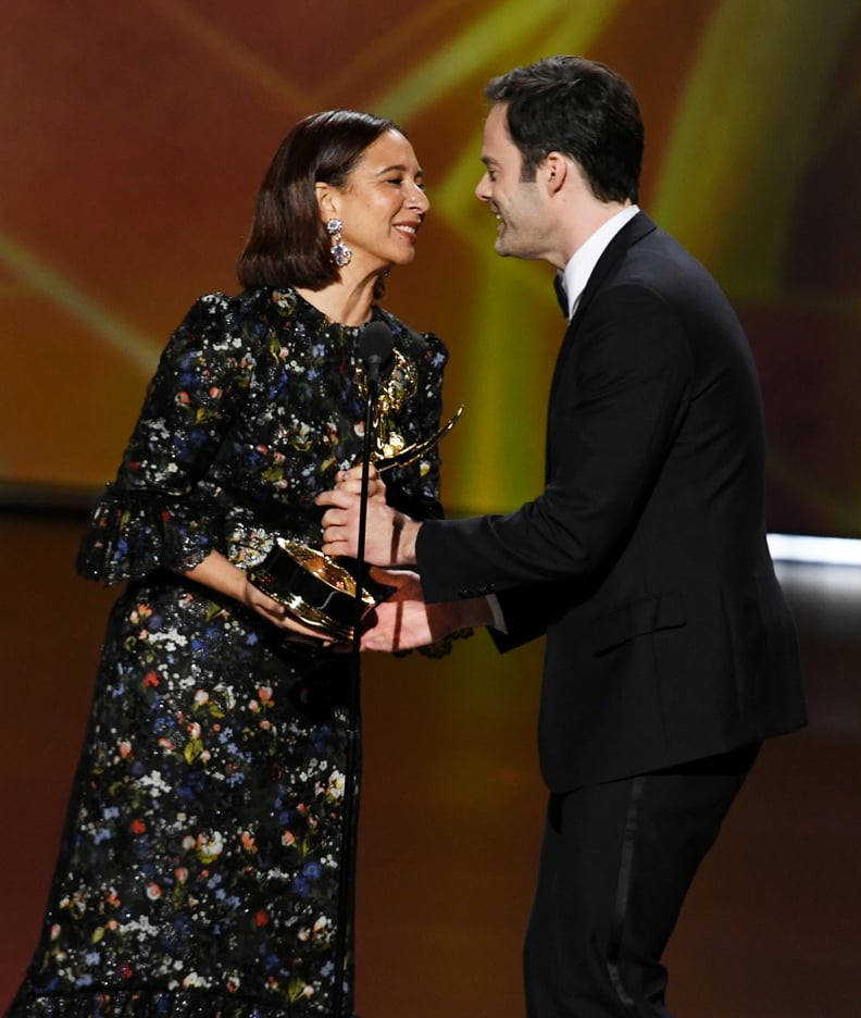 Maya Rudolph and Bill Hader at the 2019 Emmys