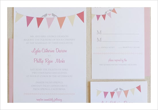 Bunting Wedding Invitation | Free Printable Wedding Invitations ...
