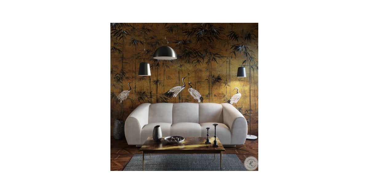 Emmet cream on sale velvet sofa