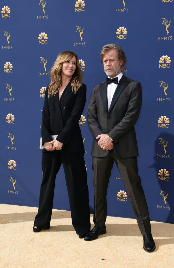 William H. Macy and Felicity Huffman at the 2018 Emmys