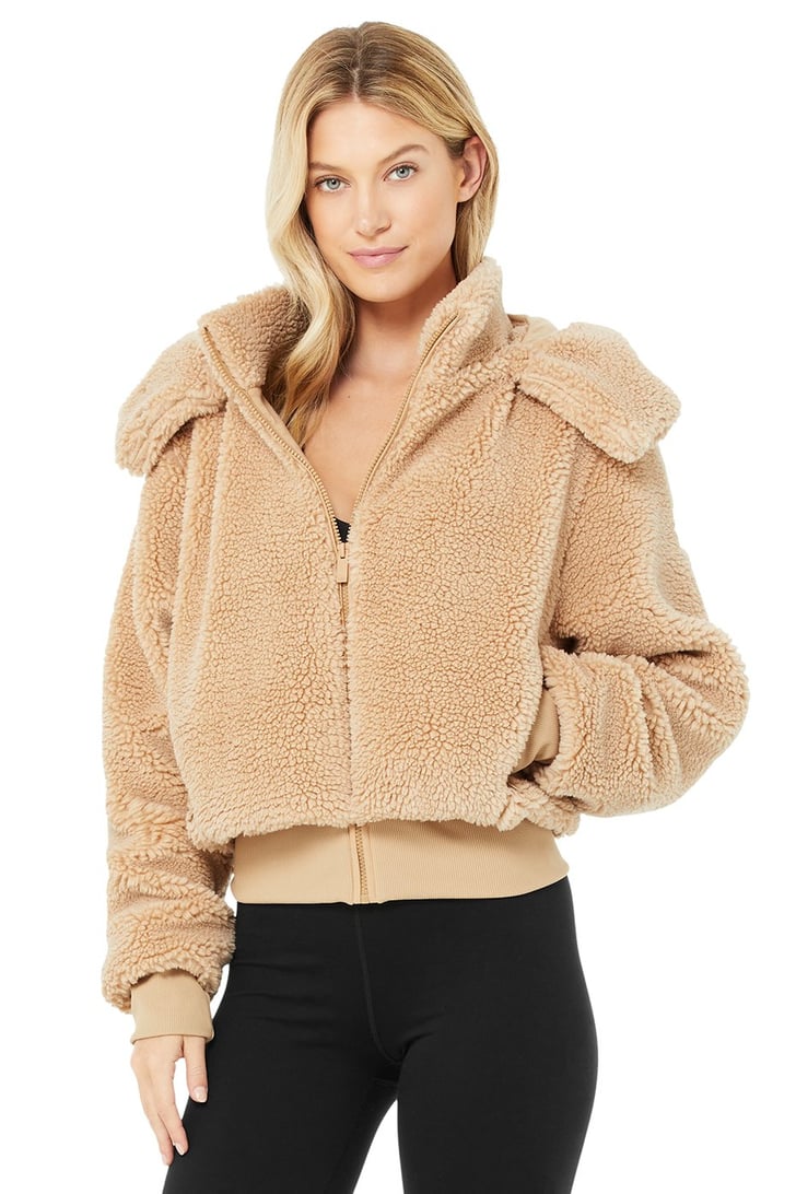 Alo Foxy Sherpa Jacket Best Black Friday Fitness Sales and Deals 2020