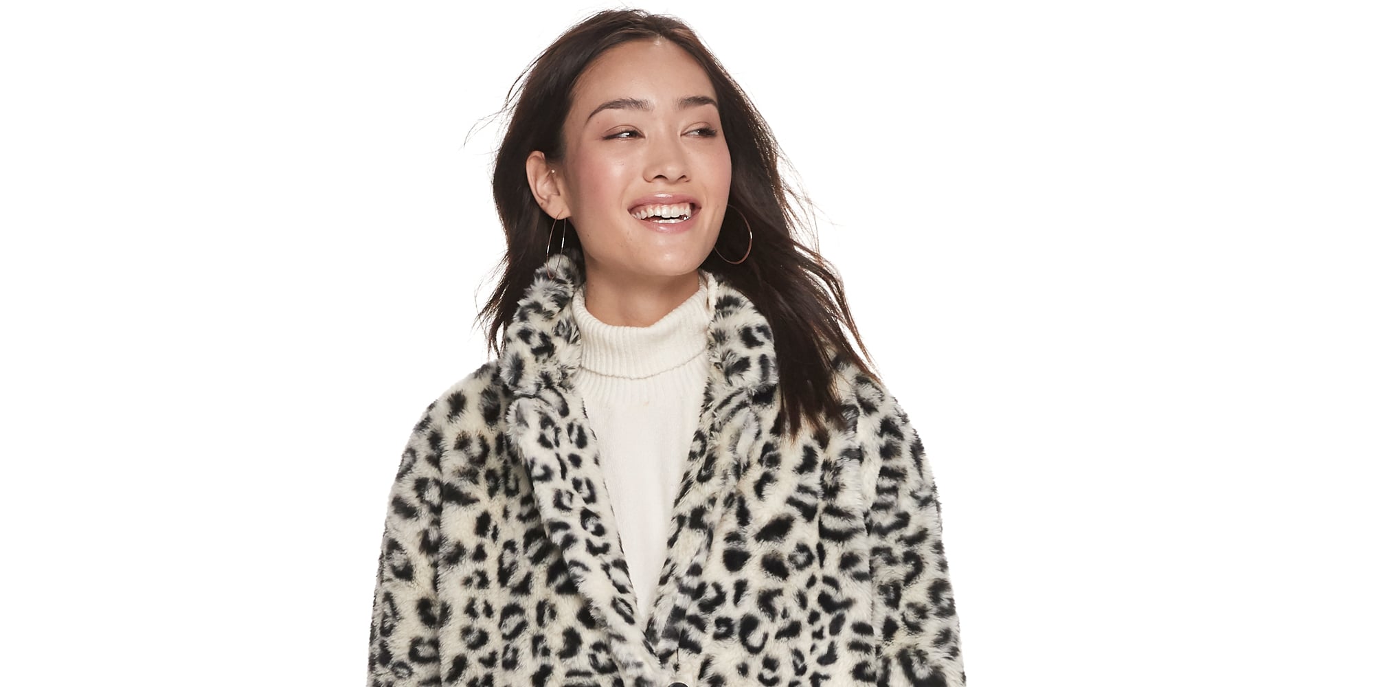 Faux Fur Coats Under $100 From POPSUGAR at Kohl's | POPSUGAR Fashion