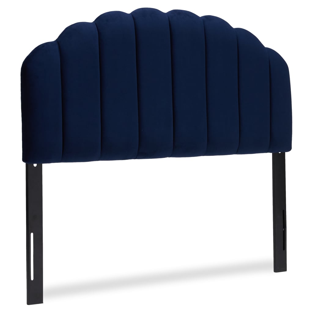 Velvet Tufted Scallop Headboard