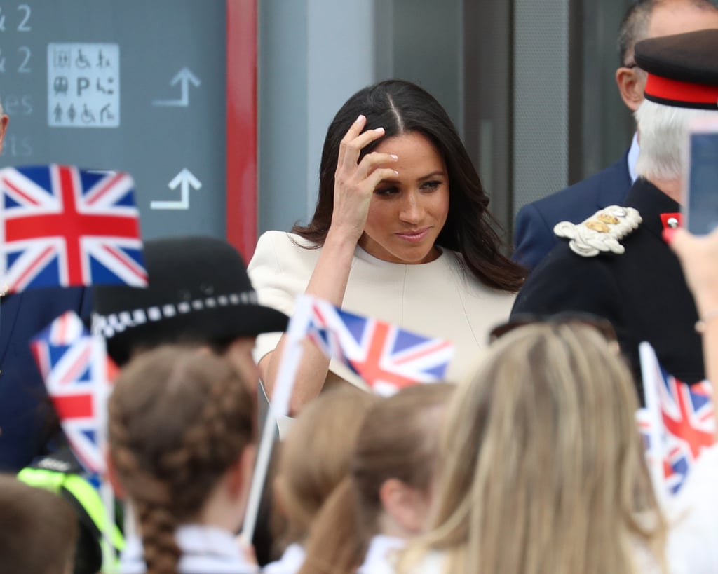 Queen Elizabeth II and Meghan Markle Cheshire Visit Pictures