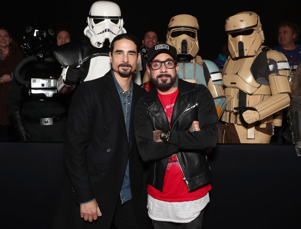 Kevin Richardson and AJ McLean at Rogue One LA Premiere 2016