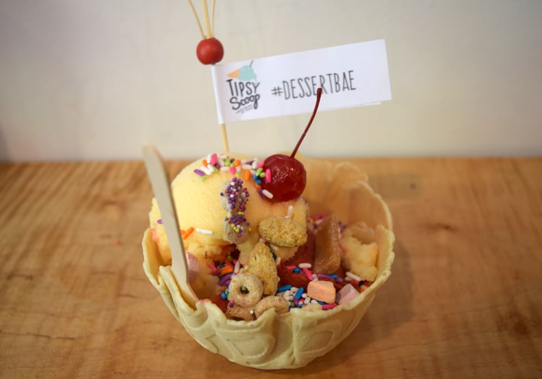 You can get your ice cream in a waffle bowl