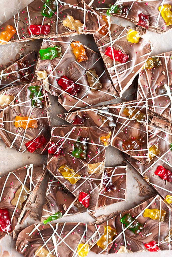 Gummy Bear Bark Chocolate Bark Recipes POPSUGAR Food Photo 9