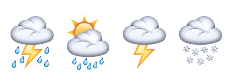 New cloud emoji for all your weather-related needs