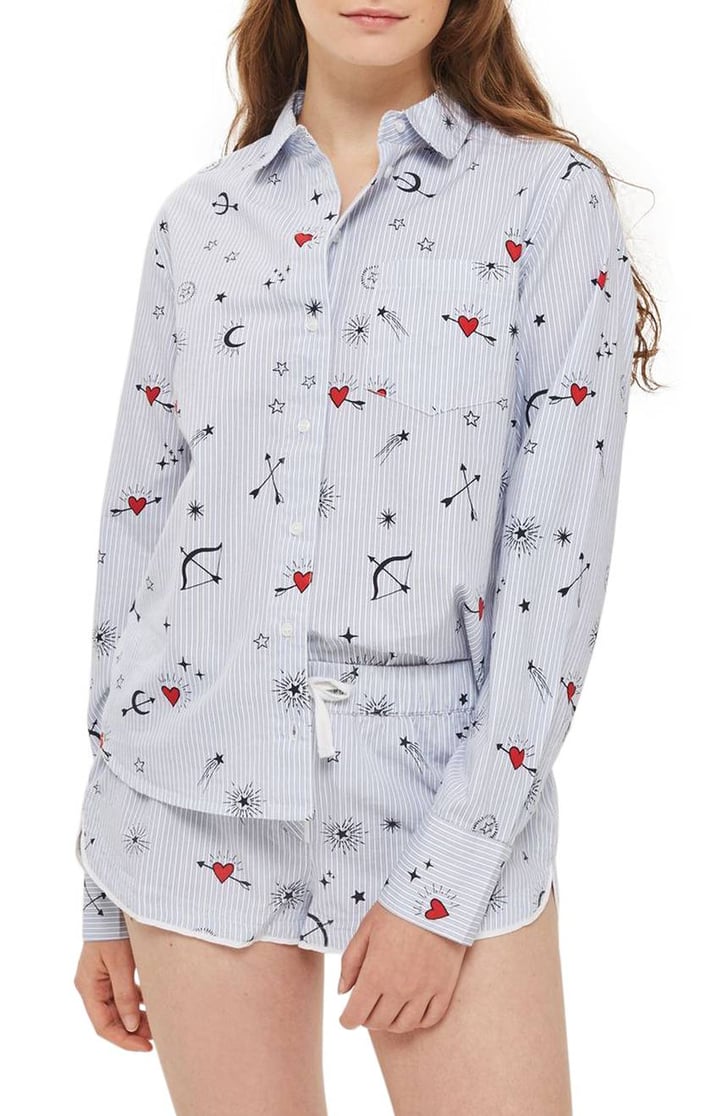off white pajama shirt