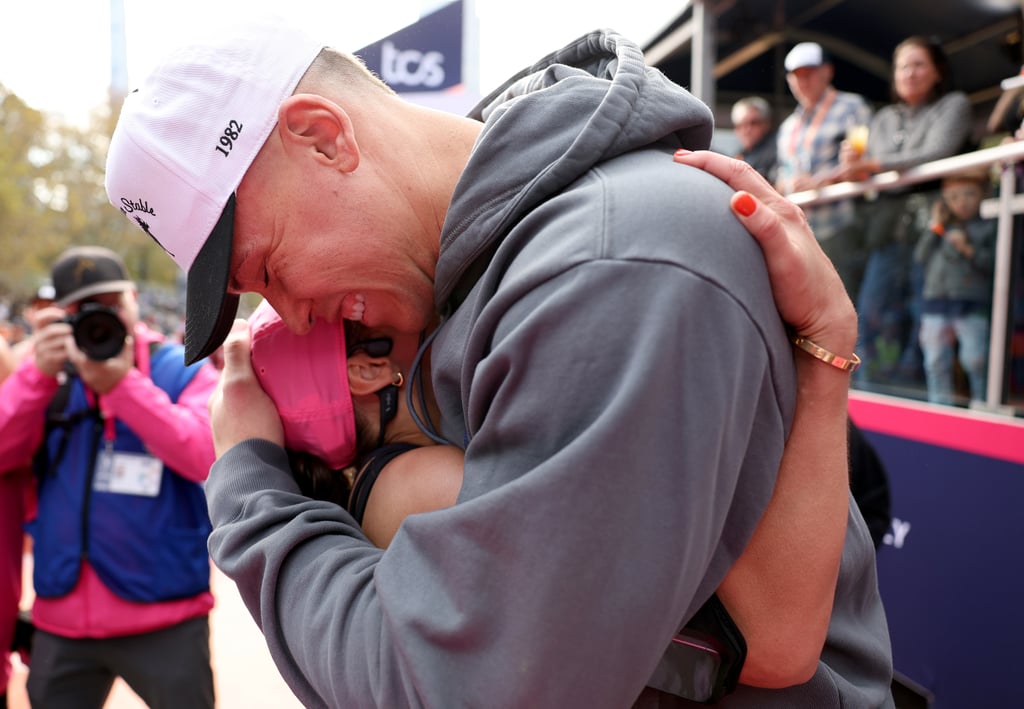 Aaron Judge Cheers On Samantha Bracksieck at NYC Marathon