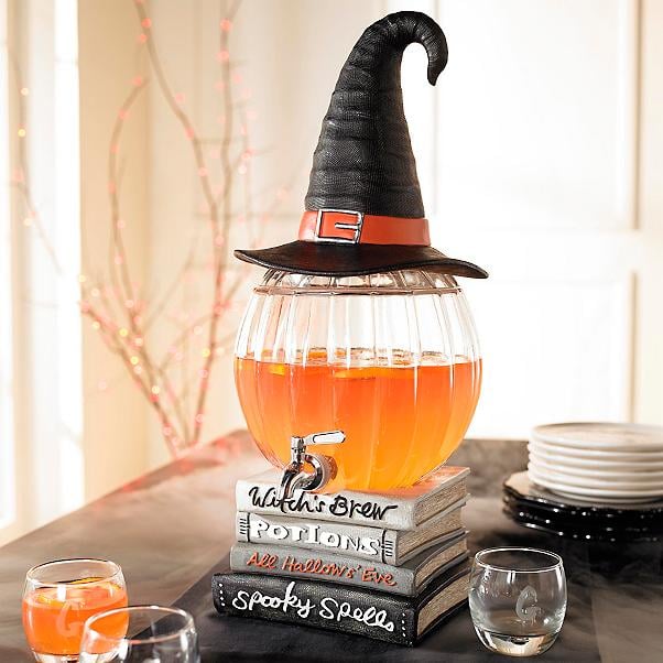 Witch’s Brew Pumpkin Beverage Dispenser by Grandin Road