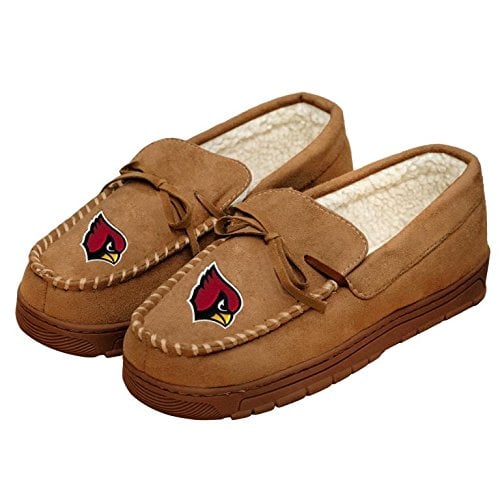 Nfl football mens team logo moccasin slippers shoe sales
