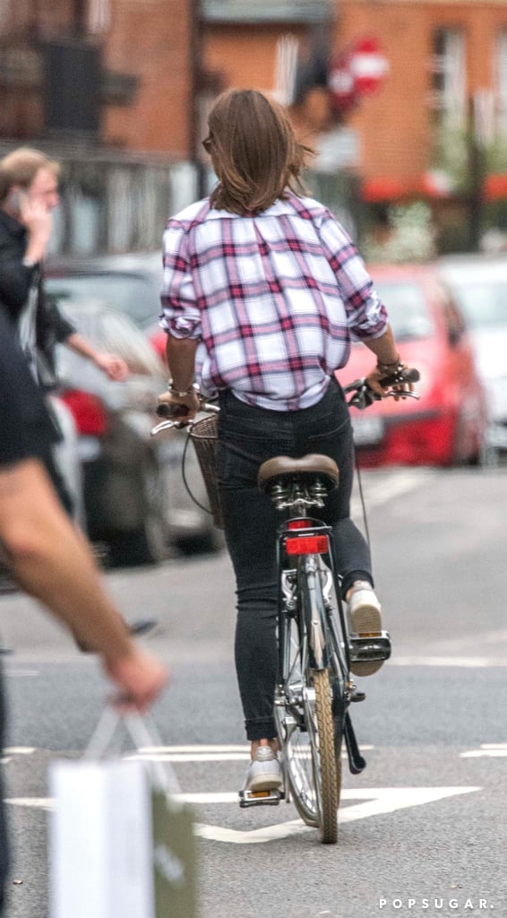 Pippa Middleton Riding a Bike in London September 2017
