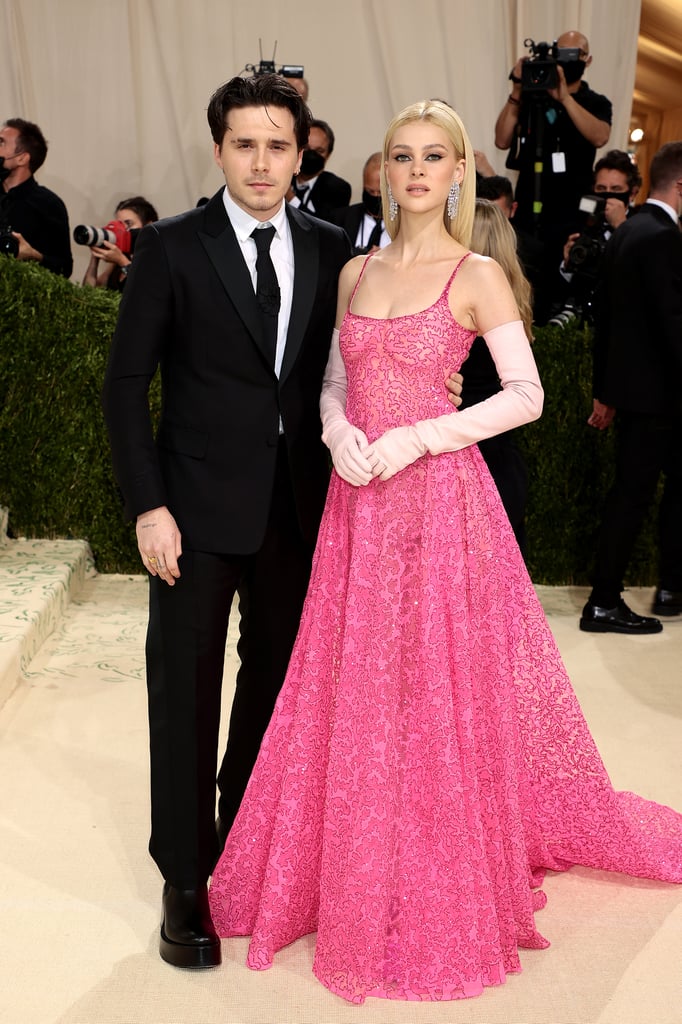 Brooklyn Beckham and Nicola Peltz at the Met Gala 2021