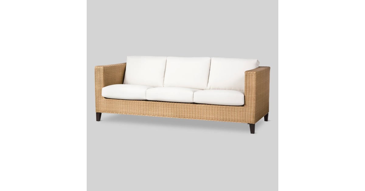 Fullerton Wicker Patio Sofa Best Outdoor Furniture at Target