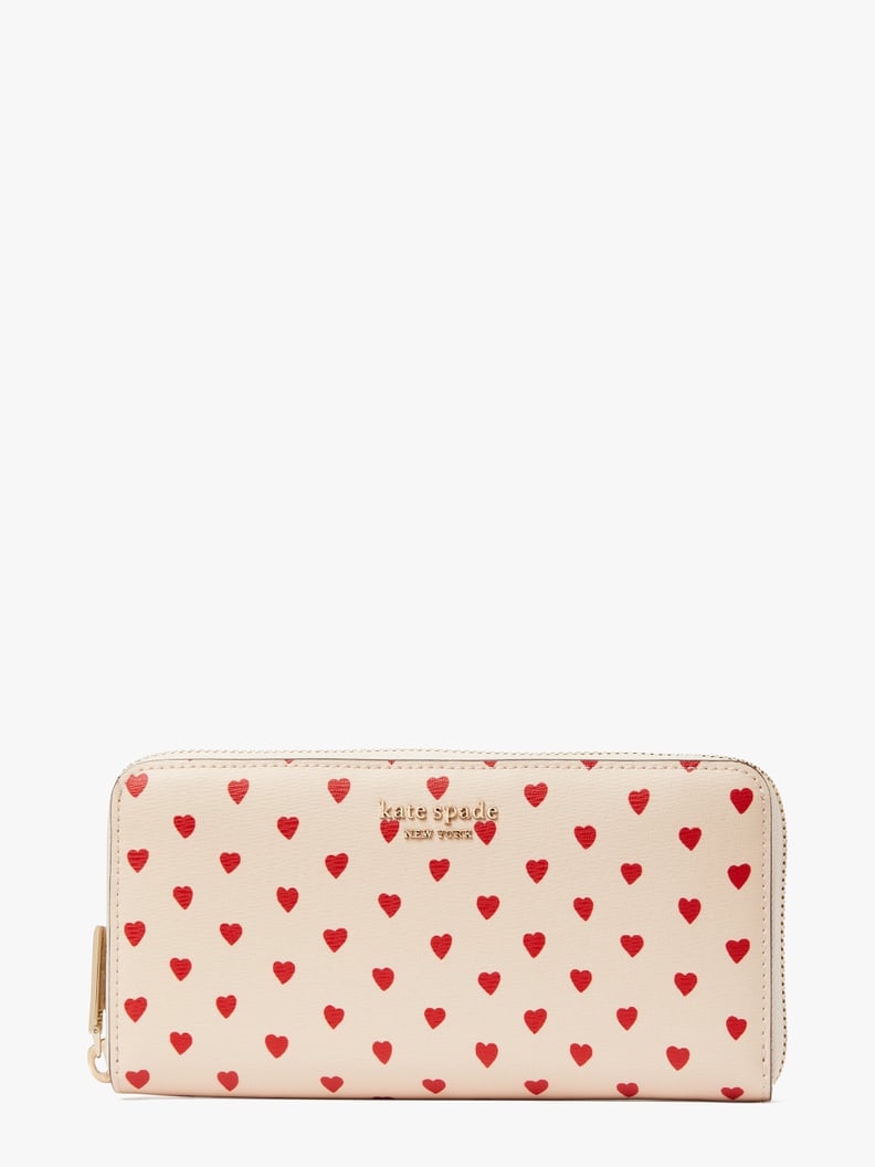 Spencer Hearts Zip-Around Continental Wallet