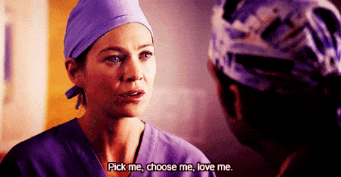 Season 2, Episode 5: Meredith Tells Derek, "Pick Me, Choose Me, Love Me"