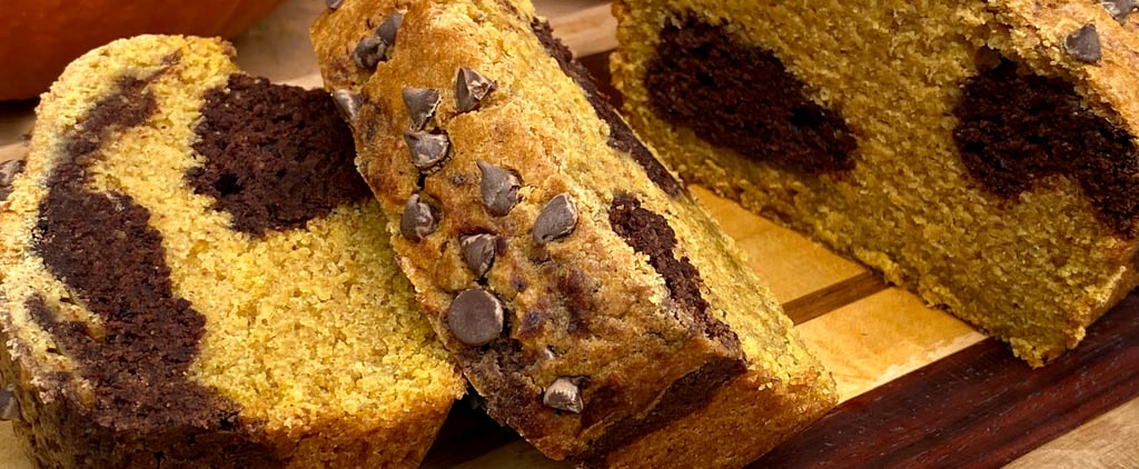 Vegan Chocolate-Marbled Pumpkin Protein Bread