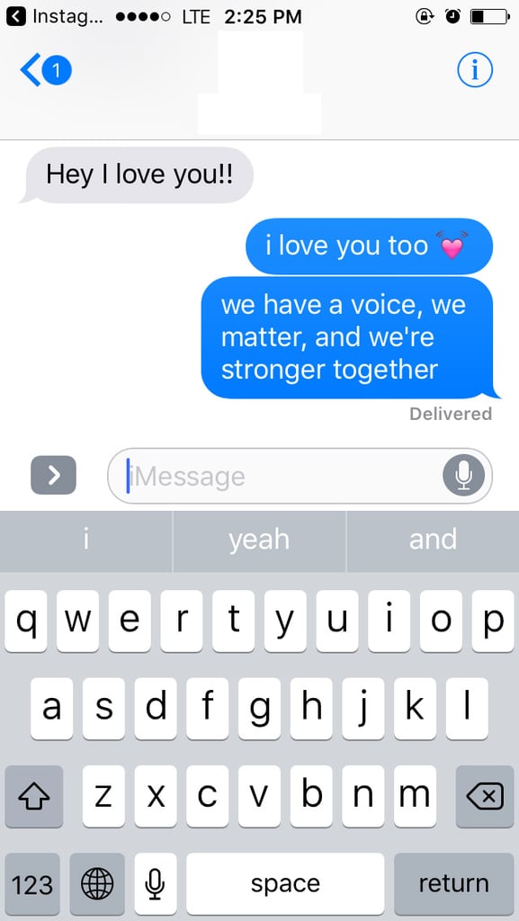 . . . And Never Forget That You Have a Voice.