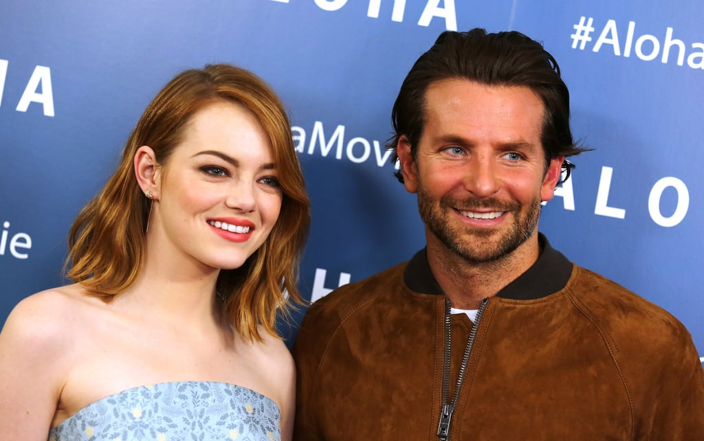 Emma Stone and Bradley Cooper Giggle on Aloha Red Carpet