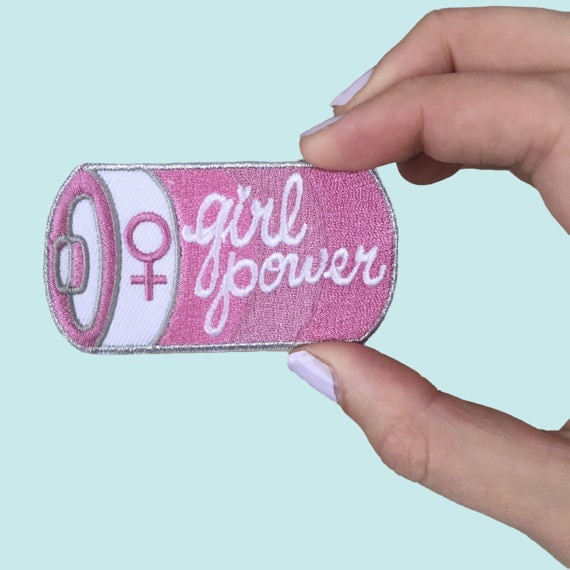 "Girl Power" Patch Best Feminist Patches on Etsy POPSUGAR Fashion Photo 3