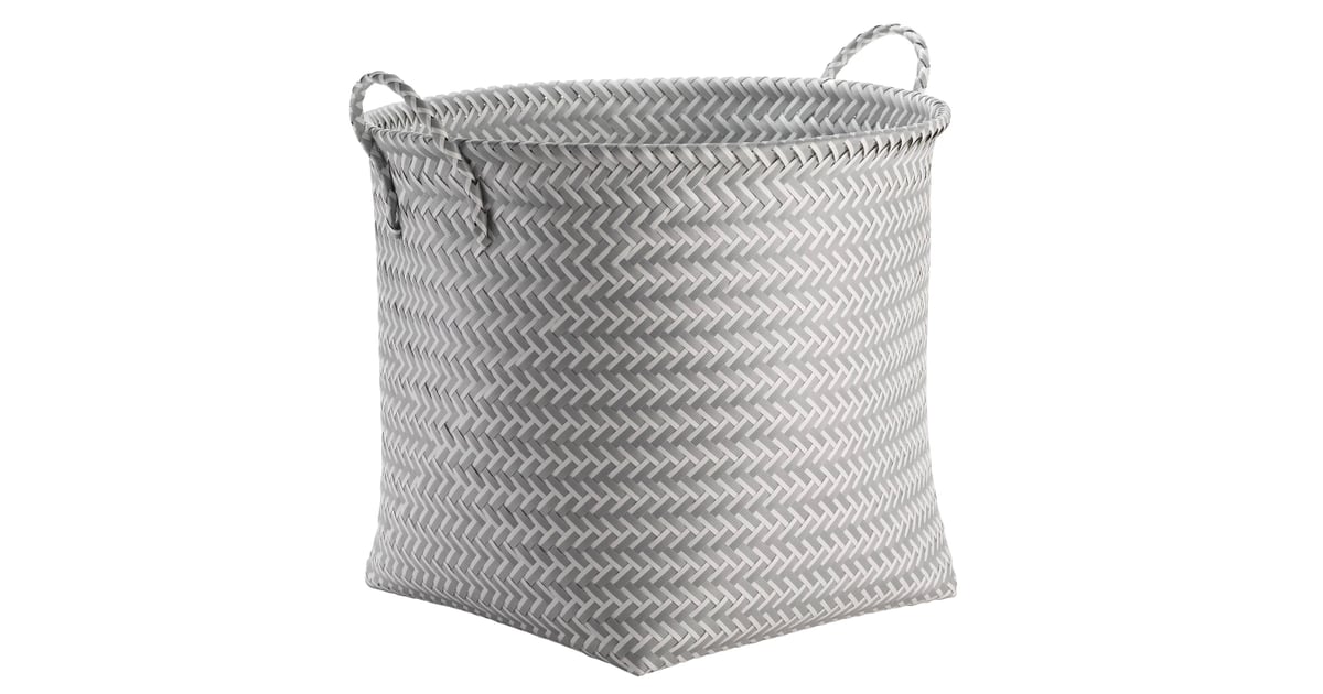 Large Round Woven Plastic Storage Basket Best Organisation Products