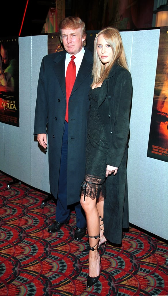 It was all about the leg in this all-black ensemble that Melania wore for a movie premiere in 2000.
