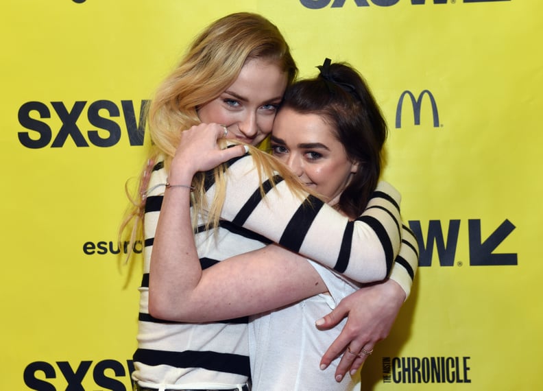 Sophie Turner and Maisie Williams