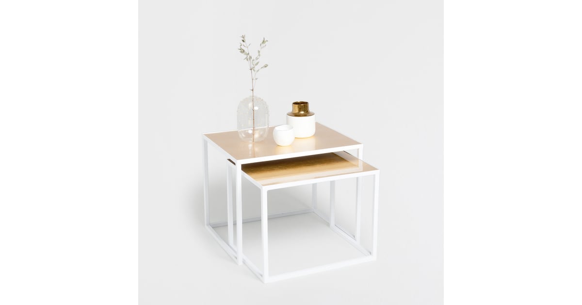 Nest of White and Gold Tables (169) Zara Home Fall Decor 2016