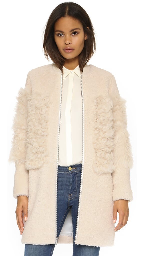 You're not ready for Winter until you've got a really, really great coat in your closet — by great, I mean something that looks amazing, but feels just as amazing. Enter Loeffler Randall's snuggly, and impossibly chic shearling coat ($1,650). It's an investment, but one you'll wear well after this one season.

— HM