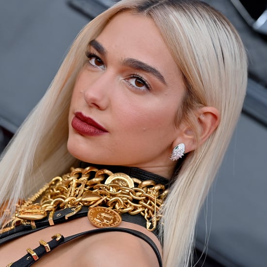 Dua Lipa Wears Milk-Bath Nails on Instagram