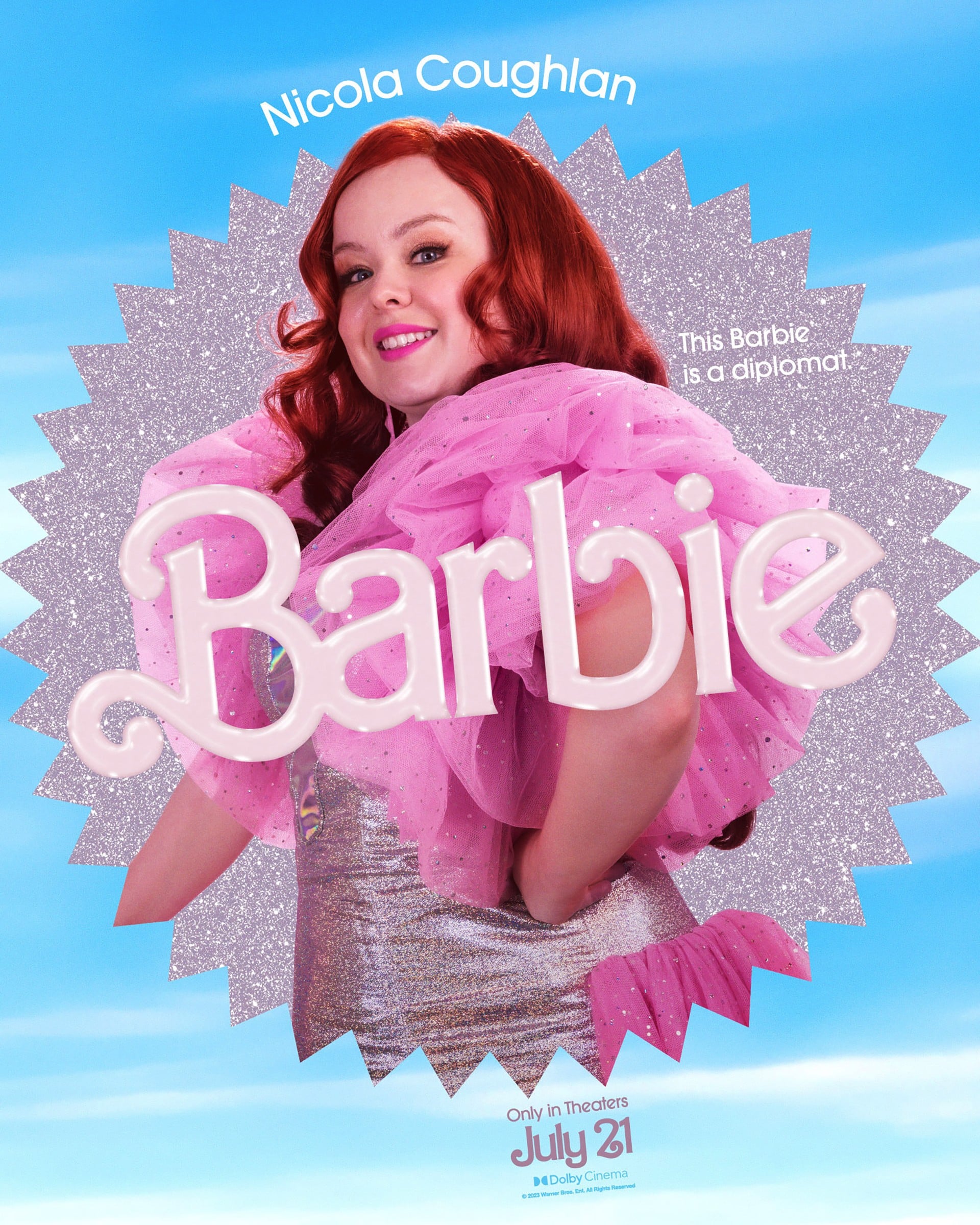 BARBIE, US character poster, Nicola Coughlan, 2023.   Warner Bros. / Courtesy Everett Collection