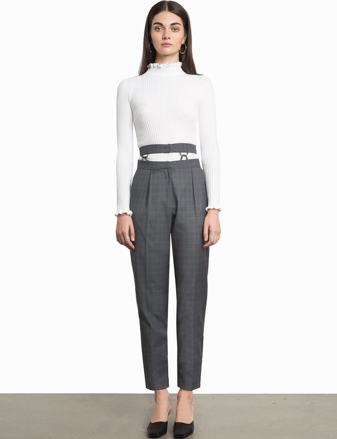 grey houndstooth pants