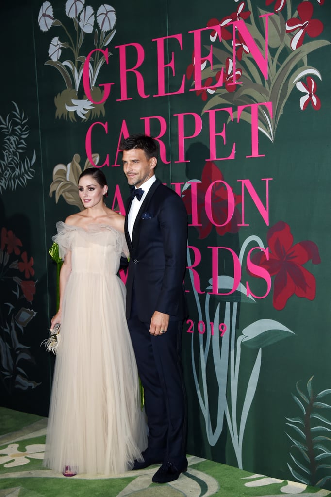 Olivia Palermo and Johannes Huebl at The Green Carpet Fashion Awards 2019