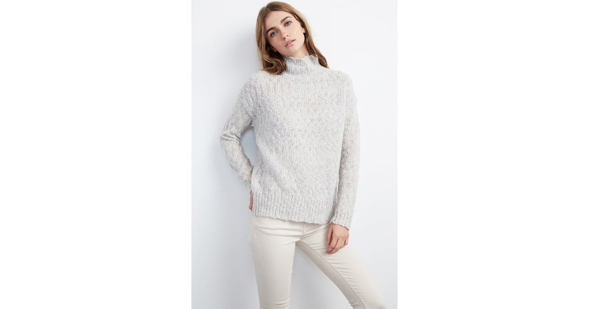 Monalisa Textured Stitch Turtleneck Sweater ($189) | Olivia Palermo ...